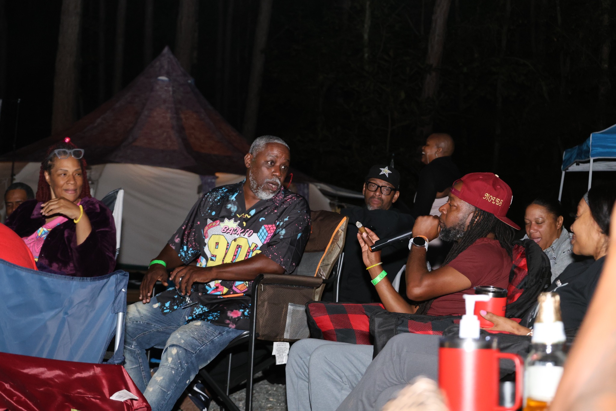 Fireside group conversation