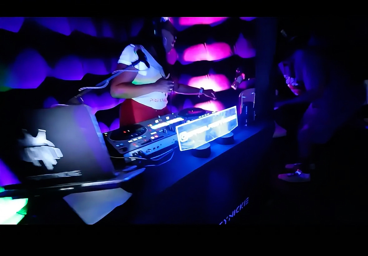 DJ at the Glow Party